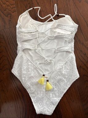 Victoria’s Secret White Lace One-Piece Swimsuit